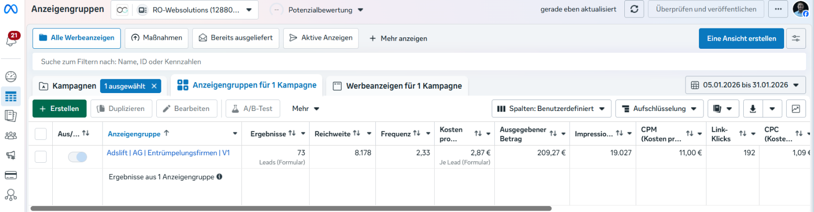 Ads-Manager Screenshot