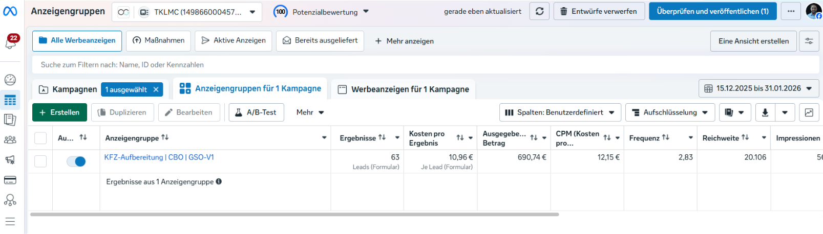 Ads-Manager Screenshot