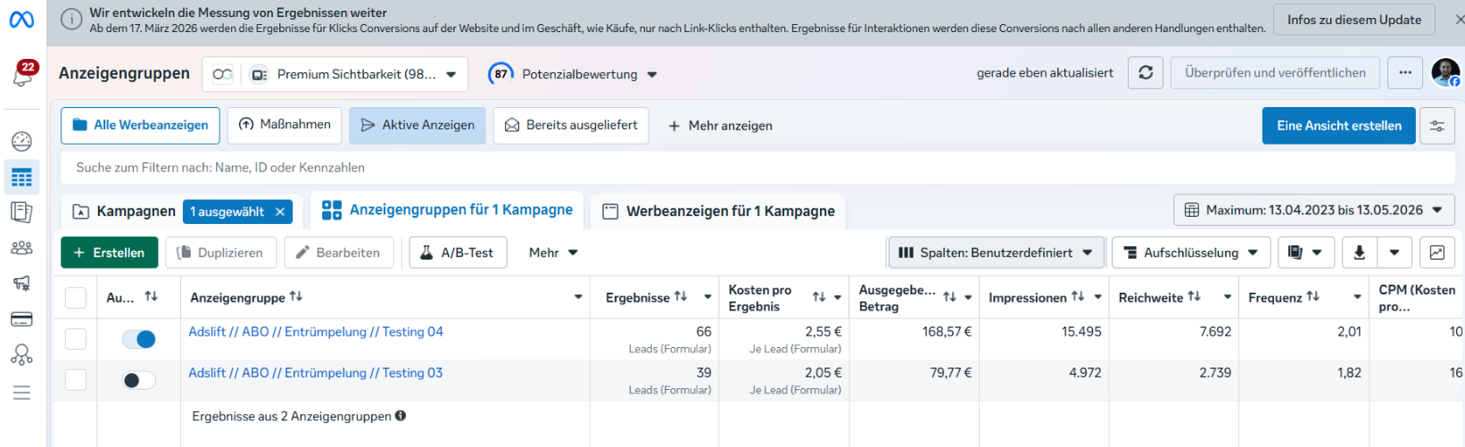 Ads-Manager Screenshot