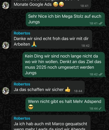 Kunden-Chat Testimonial