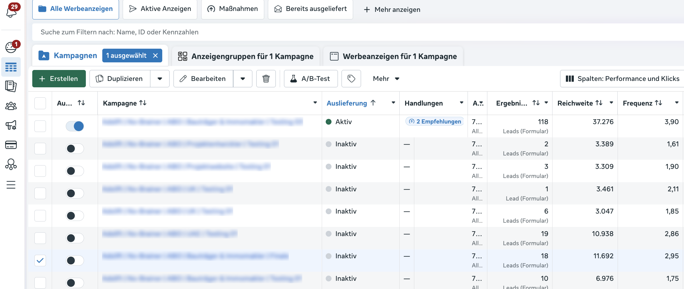 Werbeanzeigen-Manager Einblick — Julian Aslan